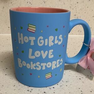 NWT.  Bull in a Bookshop, 20oz., ceramic mug.